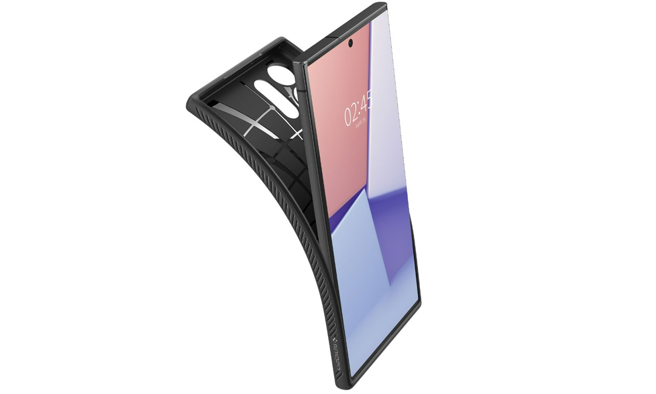 Spigen Liquid Air do Samsung Galaxy S23 Ultra black Etui i obudowy na